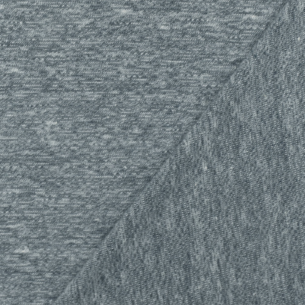 1 Yard Space Gray White Slub Stretch Jersey Knit Fabric 60 Inches