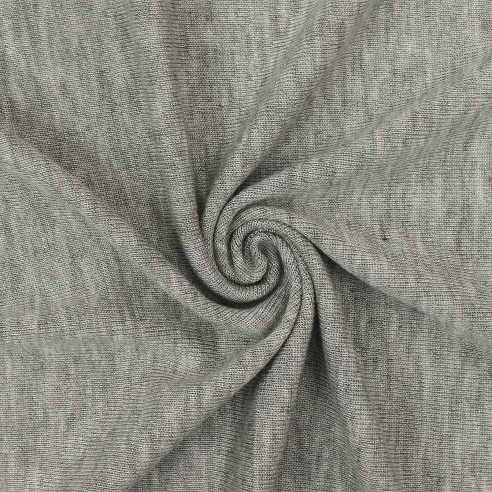 1 Yard Stretch Rayon Jersey Knit Fabric Heather Seasonal Gray 58 Inches