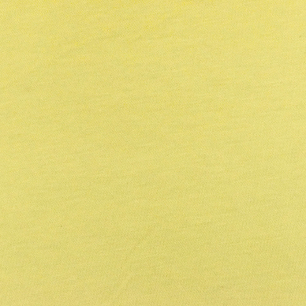 ১ গজ প্যাস্টেল হলুদ লাইক্রা বাঁশের জার্সি নিট ফ্যাব্রিক স্ট্রেচি লাইটওয়েট ৬০ ইঞ্চি