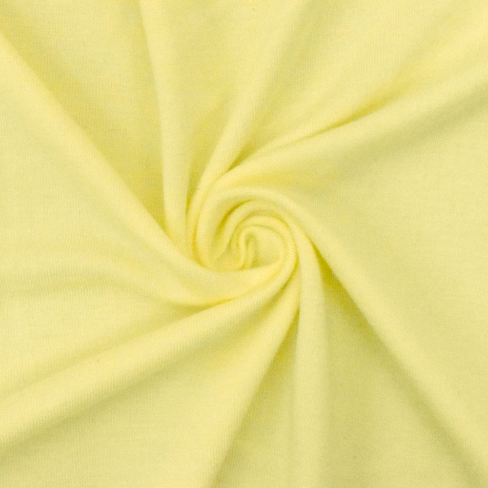 1 Yard Baby Yellow Bamboo Spandex Jersey Knit Fabric Stretchy Lightweight 58 Inches