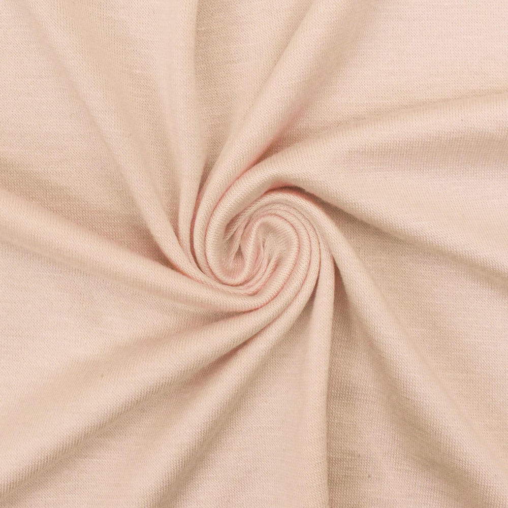 1 Yard Light Peach Stretch Bamboo Jersey Knit Fabric Spandex Blend 58 Inches