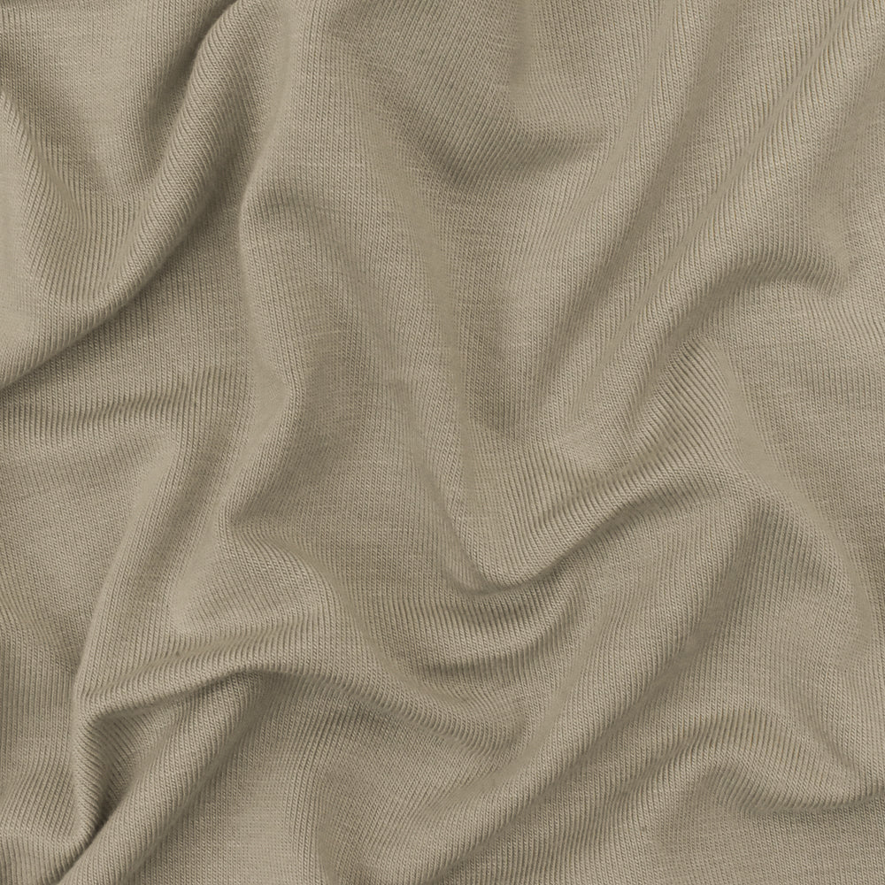 1 Yard Soft Taupe Bamboo Spandex Jersey Knit Fabric Stretchy Lightweight 58 Inches