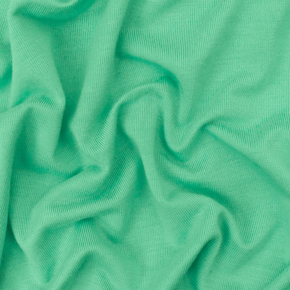 1 Yard Mint Green Solid Stretch Spandex Bamboo Jersey Knit Fabric Soft Lightweight 58 Inches
