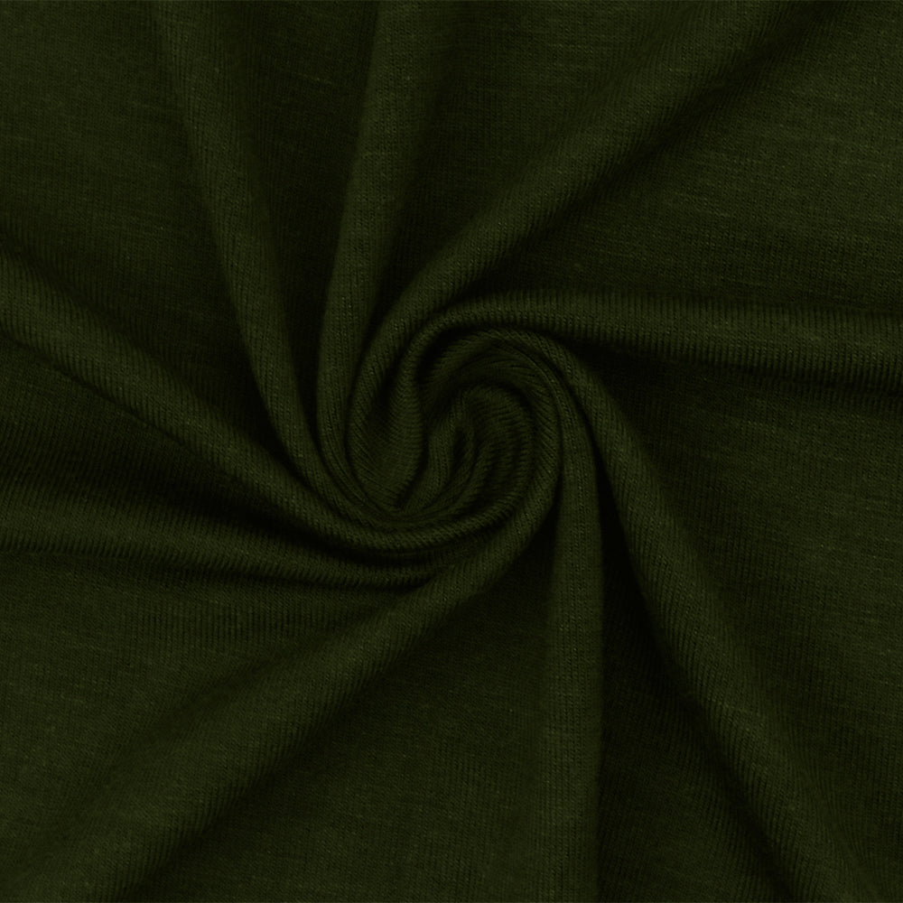 1 Yard Seaweed Green Stretch Rayon Modal Jersey Knit Fabric Soft Matte 58 Inches Wide