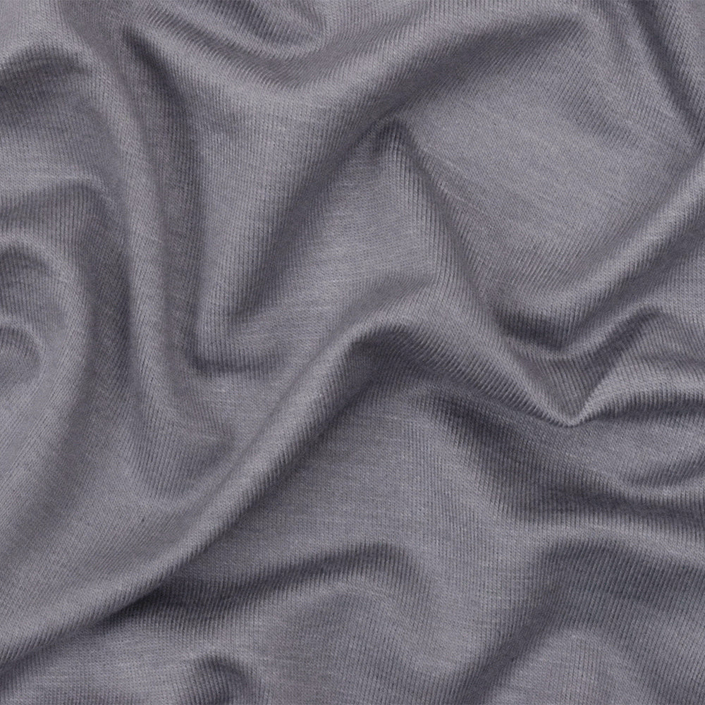 1 Yard Gray Stretch Rayon Modal Jersey Knit Fabric Soft Matte 58 Inches Wide