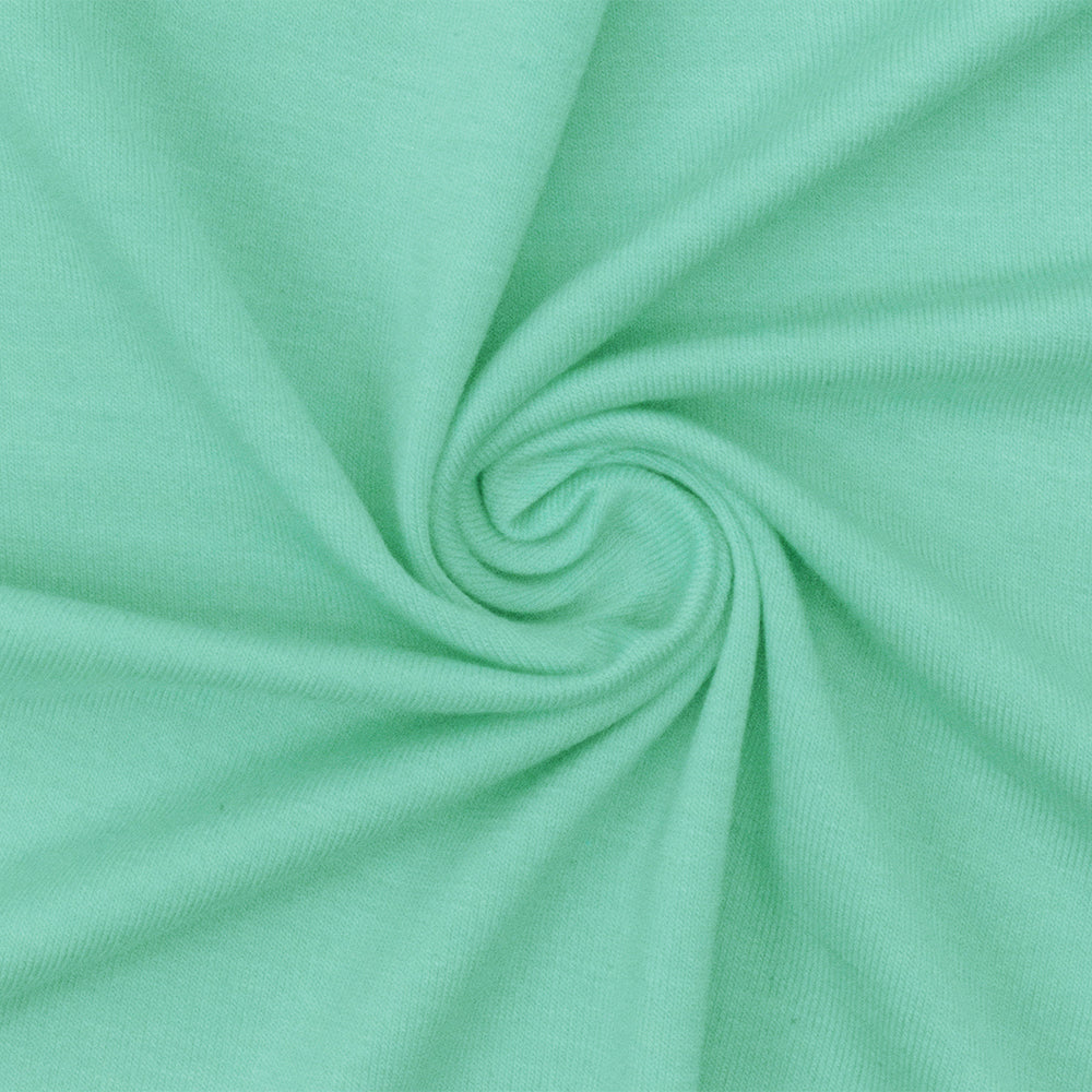 1 Yard Mint Green Rayon Modal Stretch Jersey Knit Fabric Soft Lightweight 58 Inches Wide
