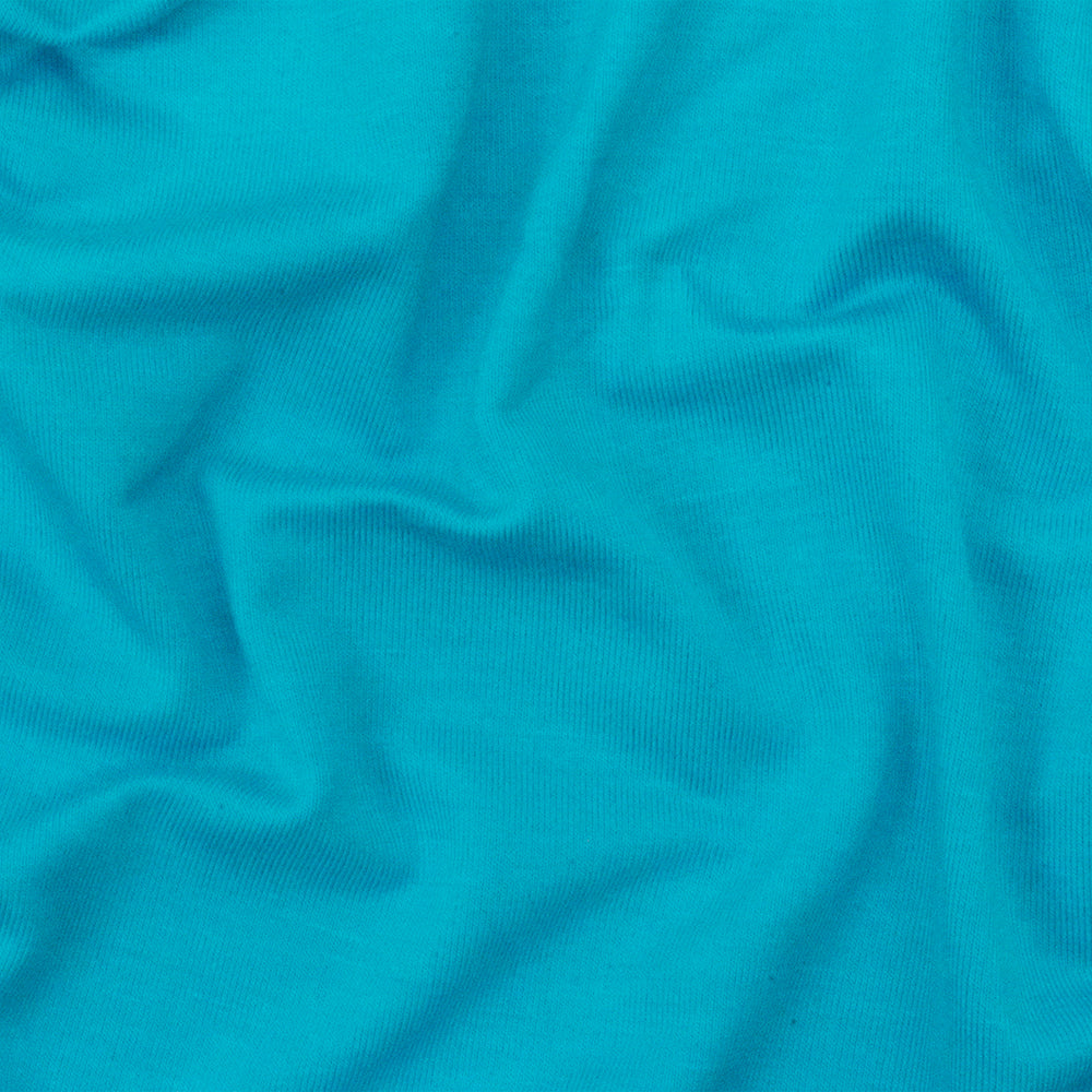 1 Yard Aqua Teal Stretch rayon modal Spandex Jersey Knit Fabric Soft Matte Finish 58 Inches Wide