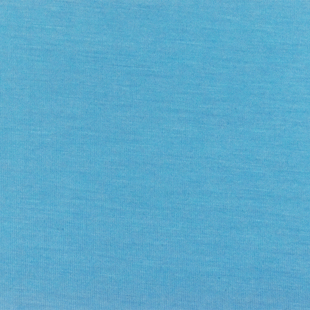 1 Yard Water Blue Stretch Rayon Modal Jersey Knit Fabric Soft Matte 58 Inches Wide