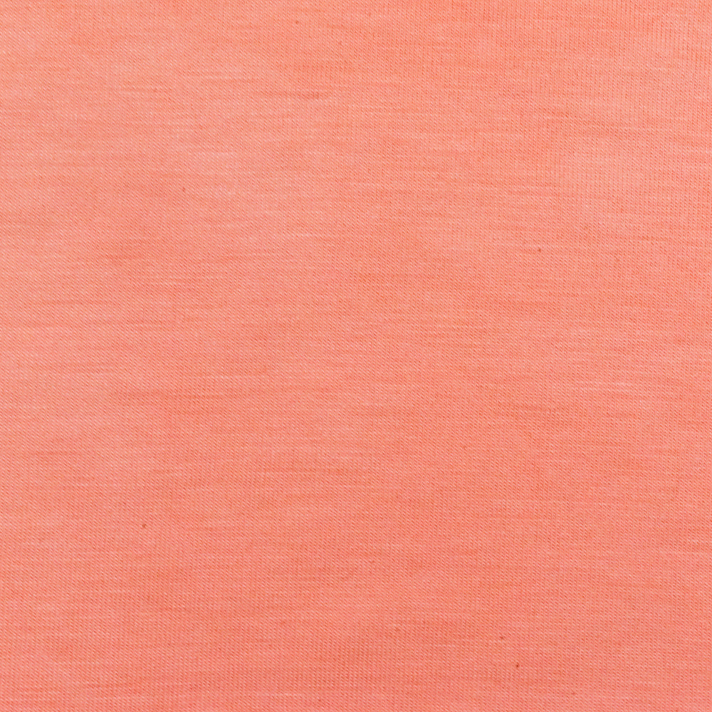 1 Yard Peach Orange Spandex Rayon Modal Jersey Knit Fabric For Blouses And Dresses 58 Inches Width