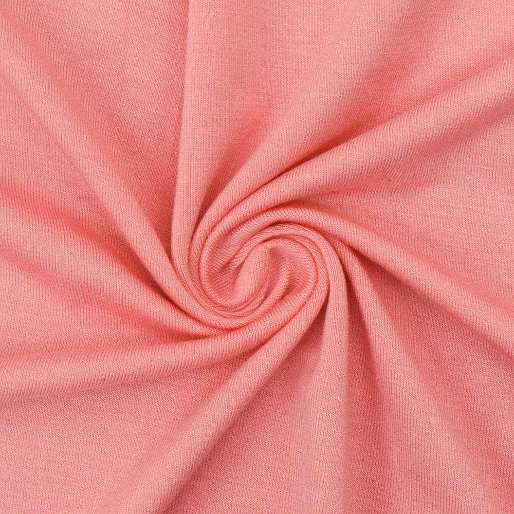 1 Yard Beach Pink Spandex Rayon Modal Jersey Knit Fabric For Blouses And Basic Tees 58 Inches Width