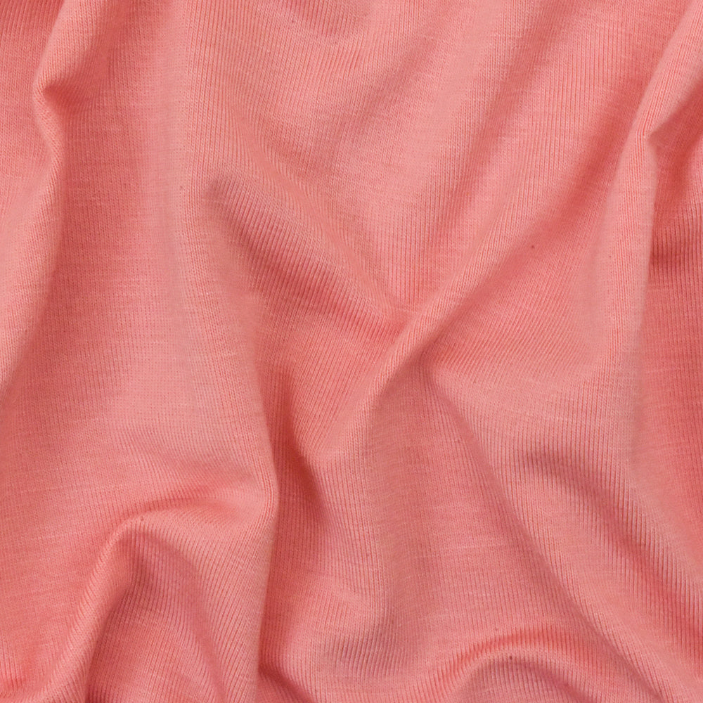 1 Yard Beach Pink Spandex Rayon Modal Jersey Knit Fabric For Blouses And Basic Tees 58 Inches Width