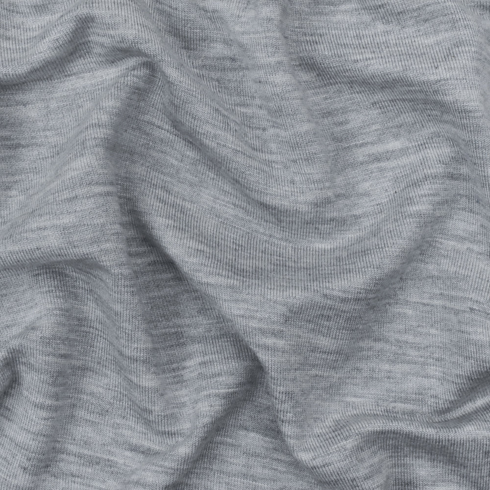 1 Yard Light Blue Gray White Textured Spandex Rayon Modal Jersey Knit Fabric For Blouses And Dresses 58 Inches Width