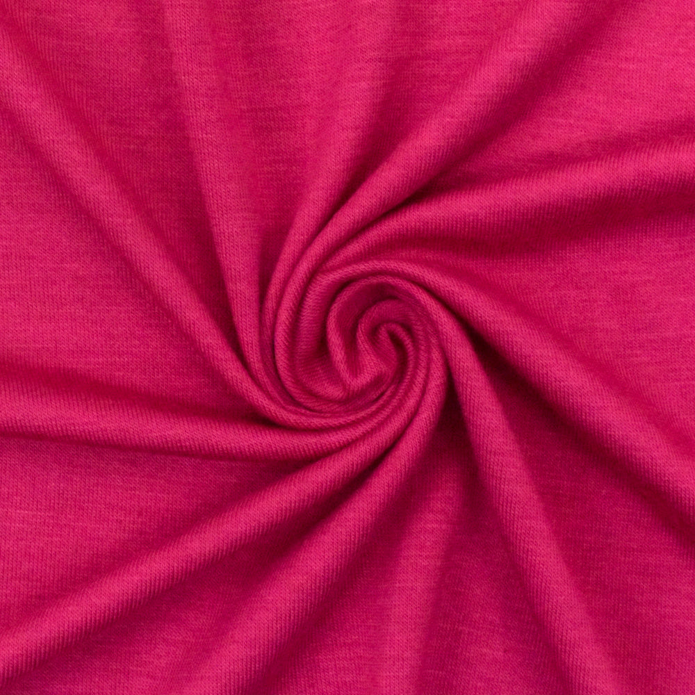 1 Yard Hot Pink Spandex Rayon Modal Jersey Knit Fabric For Dresses And Blouses 58 Inches Width