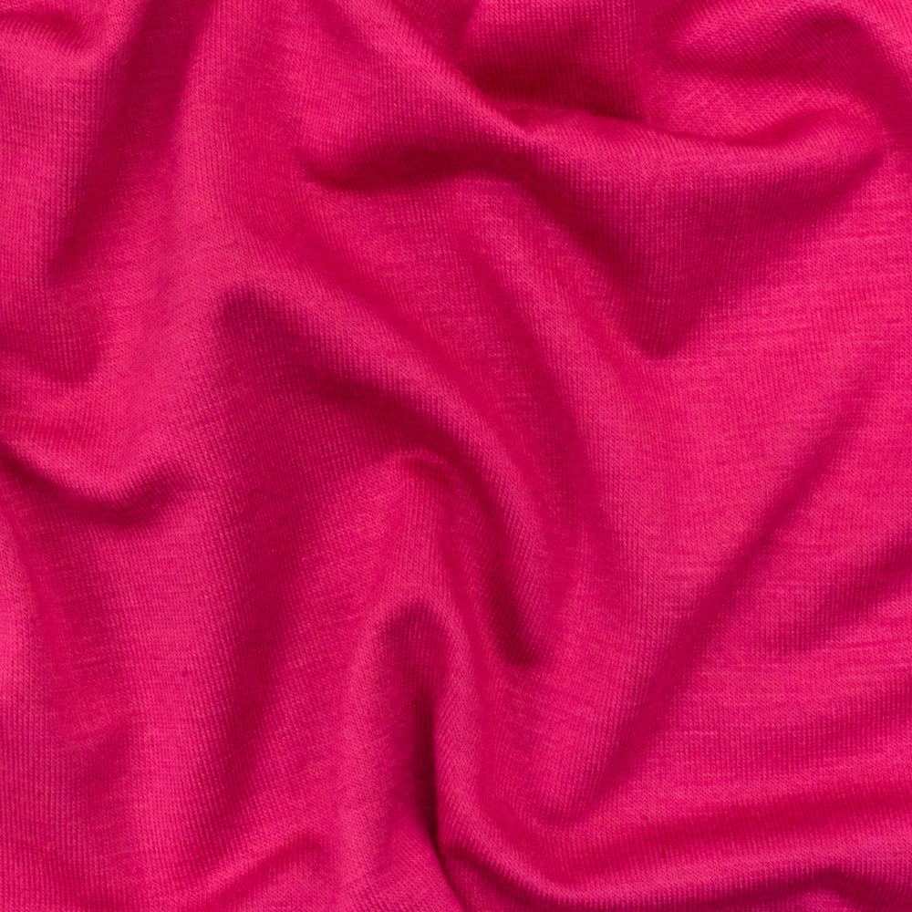 1 Yard Hot Pink Spandex Rayon Modal Jersey Knit Fabric For Dresses And Blouses 58 Inches Width