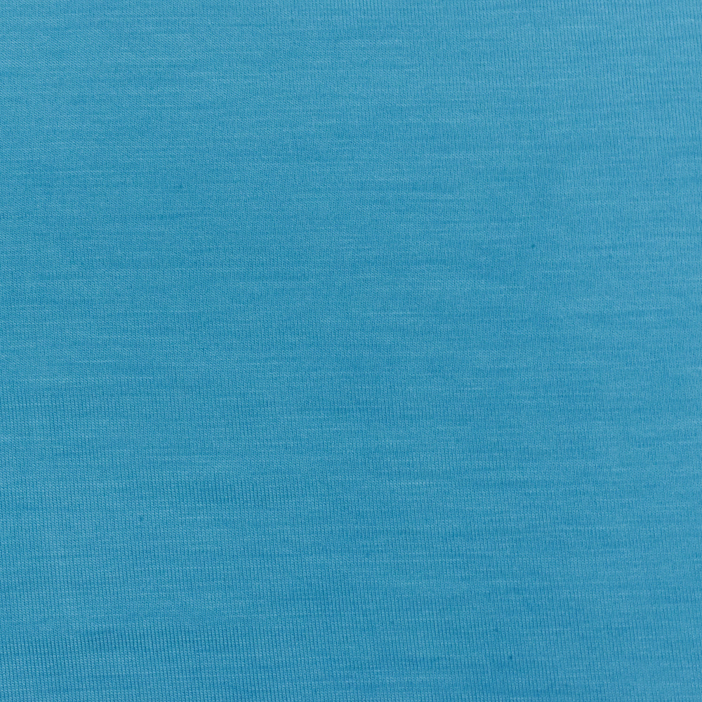 1 Yard Pool Blue Spandex Rayon Modal Jersey Knit Fabric For Dresses And Activewear 58 Inches Width
