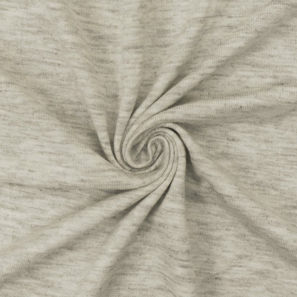 1 Yard Light Heather Gray White Textured Spandex Rayon Modal Jersey Knit Fabric For Modern Dresses And Blouses 58 Inches Width