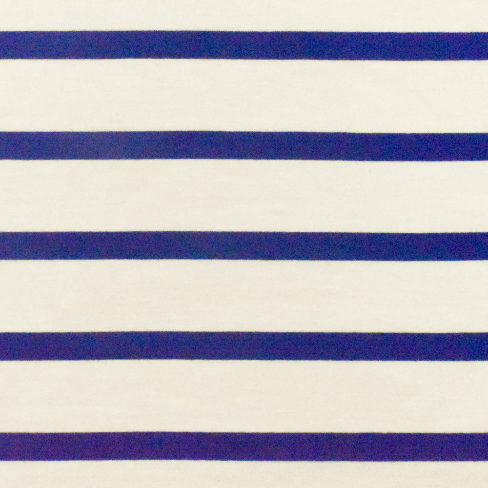 ১ গজ অ্যাকোয়ারিয়াম নীল আইভরি স্ট্রাইপ স্প্যানডেক্স রেয়ন মডেল জার্সি নিট ফ্যাব্রিক পোশাক এবং ব্লাউজের জন্য ৫৯ ইঞ্চি প্রস্থ