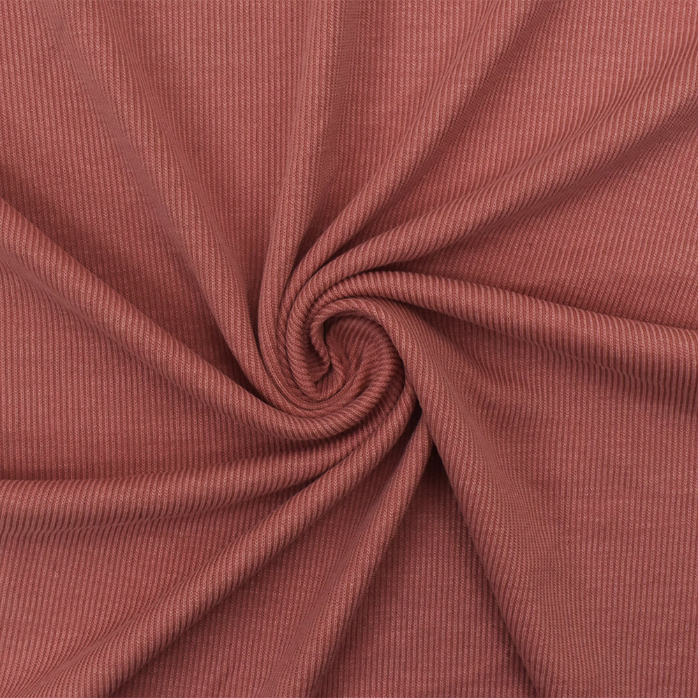 1 Yard Blush Pink Spandex Poly Rayon Rib Knit Fabric For Blouses And Dresses 60 Inches Width