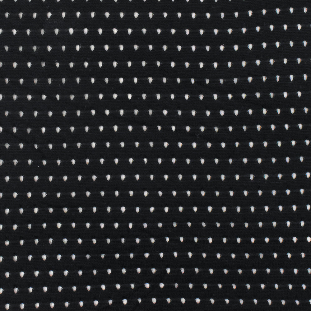 1 Yard Black Spandex Rayon Athletic Mesh Knit Fabric For Activewear And Dresses 49 Inches Width