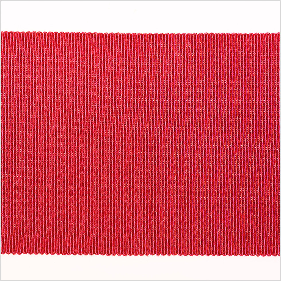 3" Red Rayon Petersham Grosgrain Ribbon