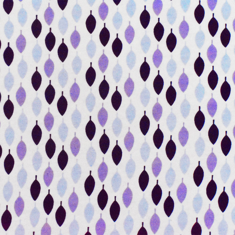 1 Yard Multi-Color Leaf Pattern Cotton Spandex Stretch Jersey Knit Fabric 58 Inches Width