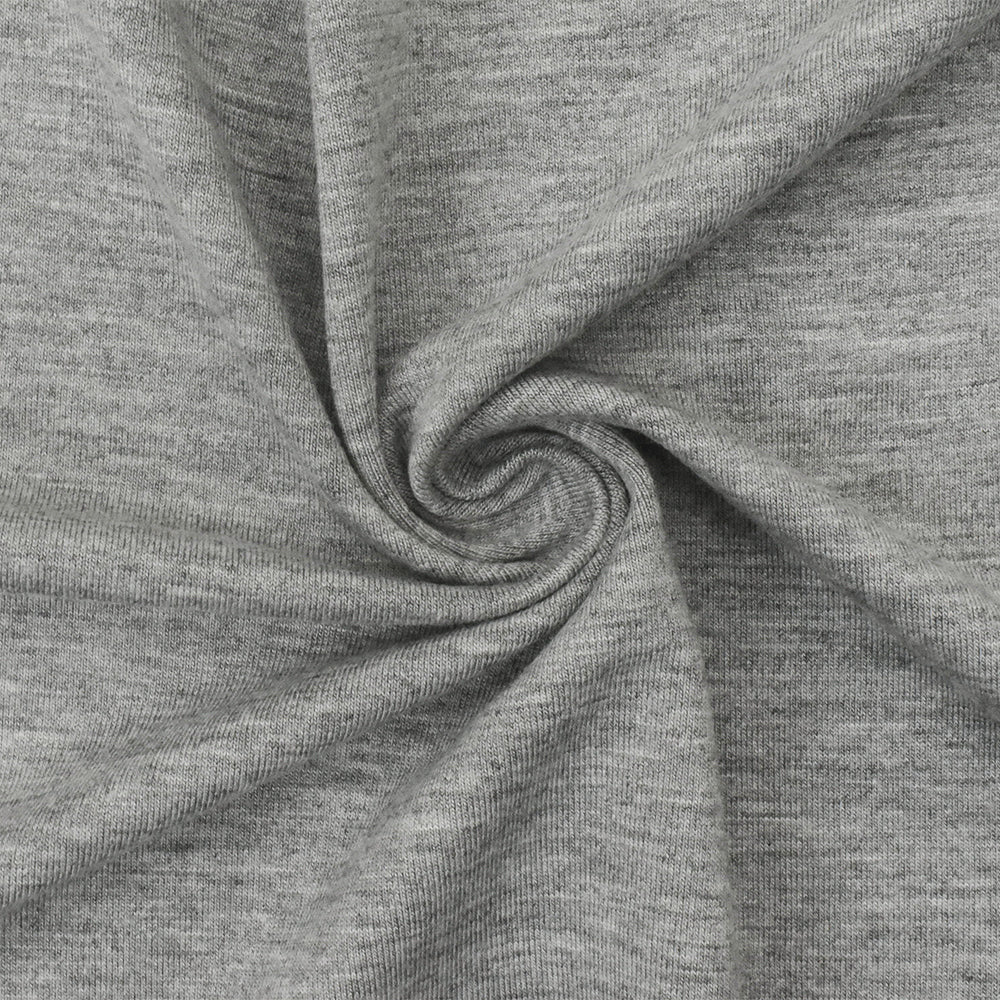 1 Yard Light Heather Gray Super Modal Rayon Spandex Jersey Knit Fabric For Dresses And Activewear 59 Inches Width
