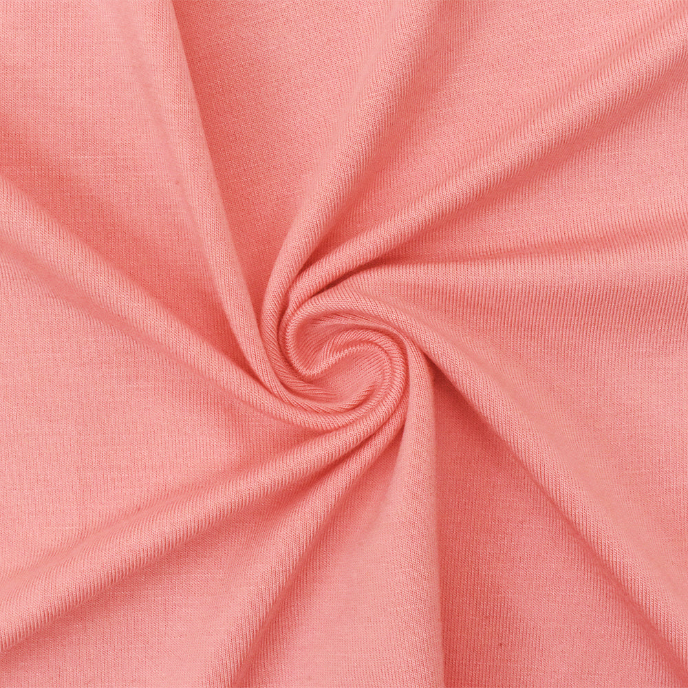 1 Yard Pink Stretch Modal Rayon Spandex Jersey Knit Fabric For Dresses And Tees 59" wide