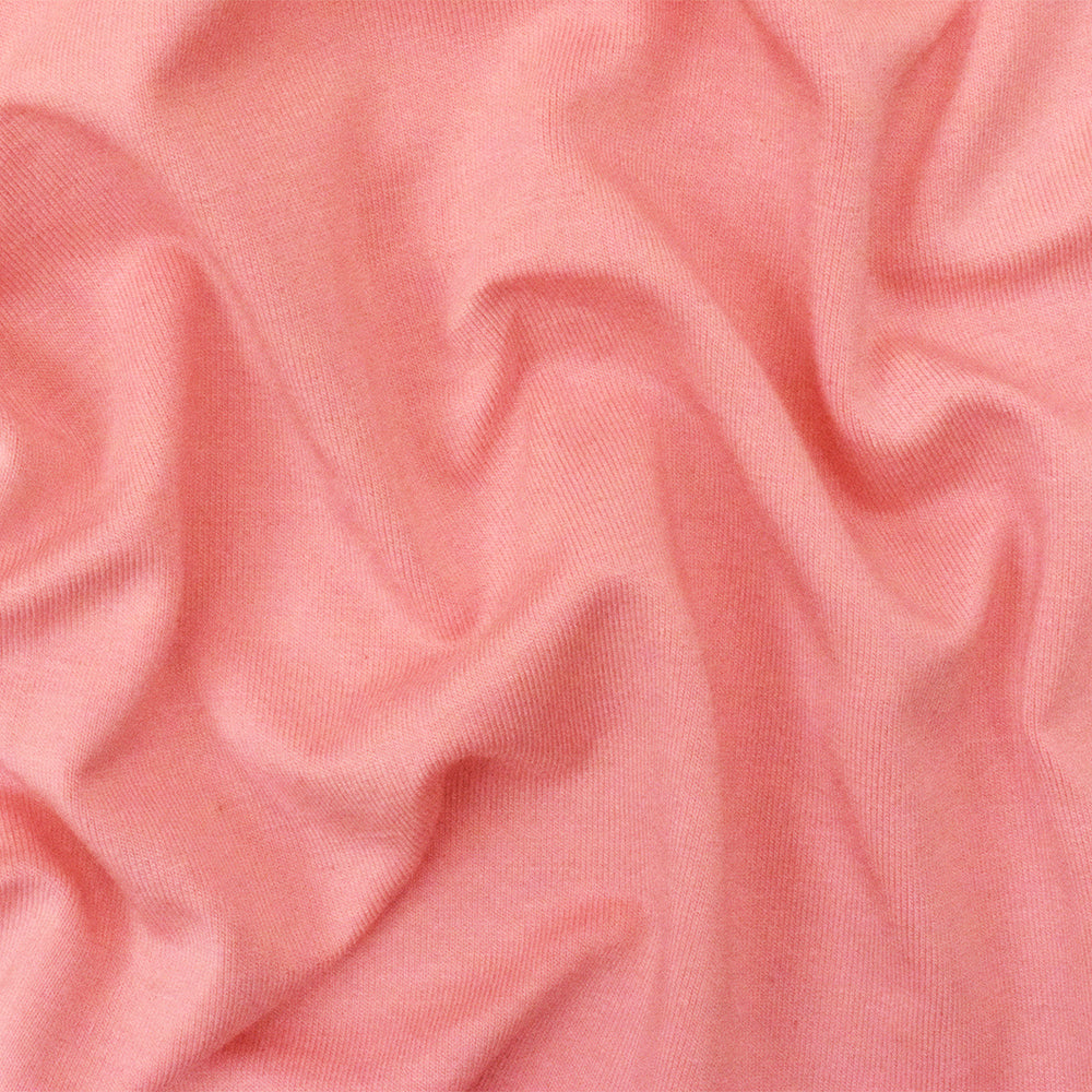1 Yard Pink Stretch Modal Rayon Spandex Jersey Knit Fabric For Dresses And Tees 59" wide