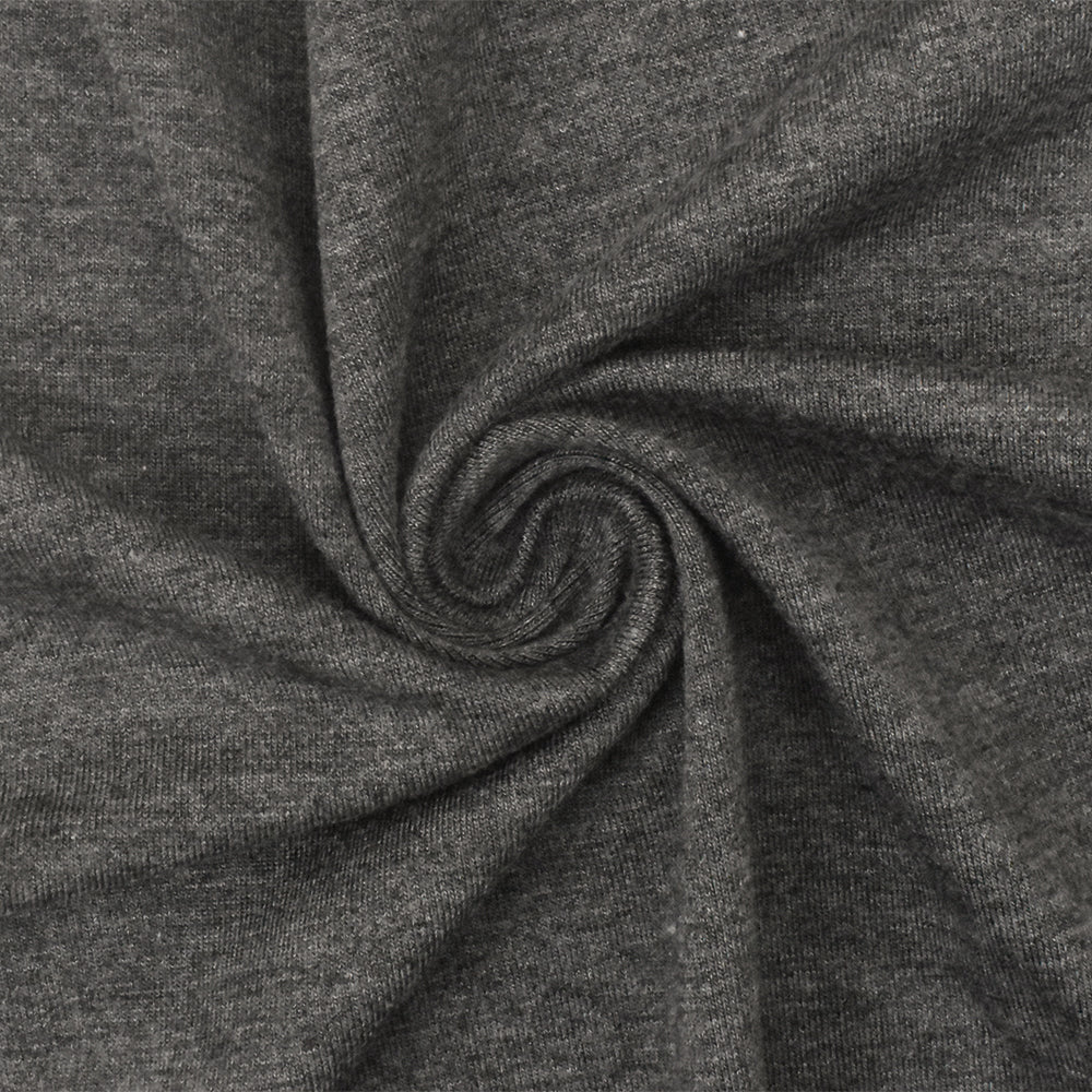 1 Yard Dark Heather Gray Super Modal Rayon Spandex Jersey Knit Fabric For Blouses And Activewear 59 Inches Width