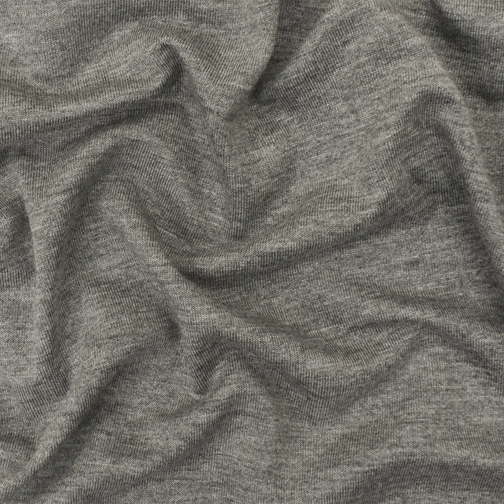 1 Yard Simple Heather Gray Super Modal Rayon Spandex Jersey Knit Fabric For Dresses And Basic Tees 59 Inches Width