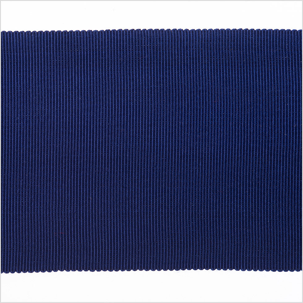 3" Navy Rayon Petersham Grosgrain Ribbon