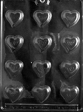 Bite Size Tear Drop Hearts Chocolate Mold - LPV085