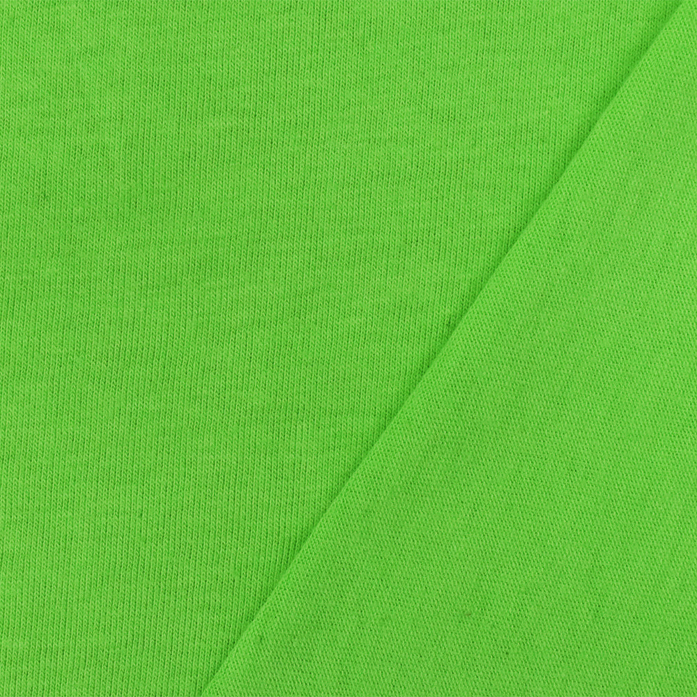 1 Yard Lime Green Solid Stretch Cotton Spandex Jersey Knit Fabric Easy Care and Durability 60" Width