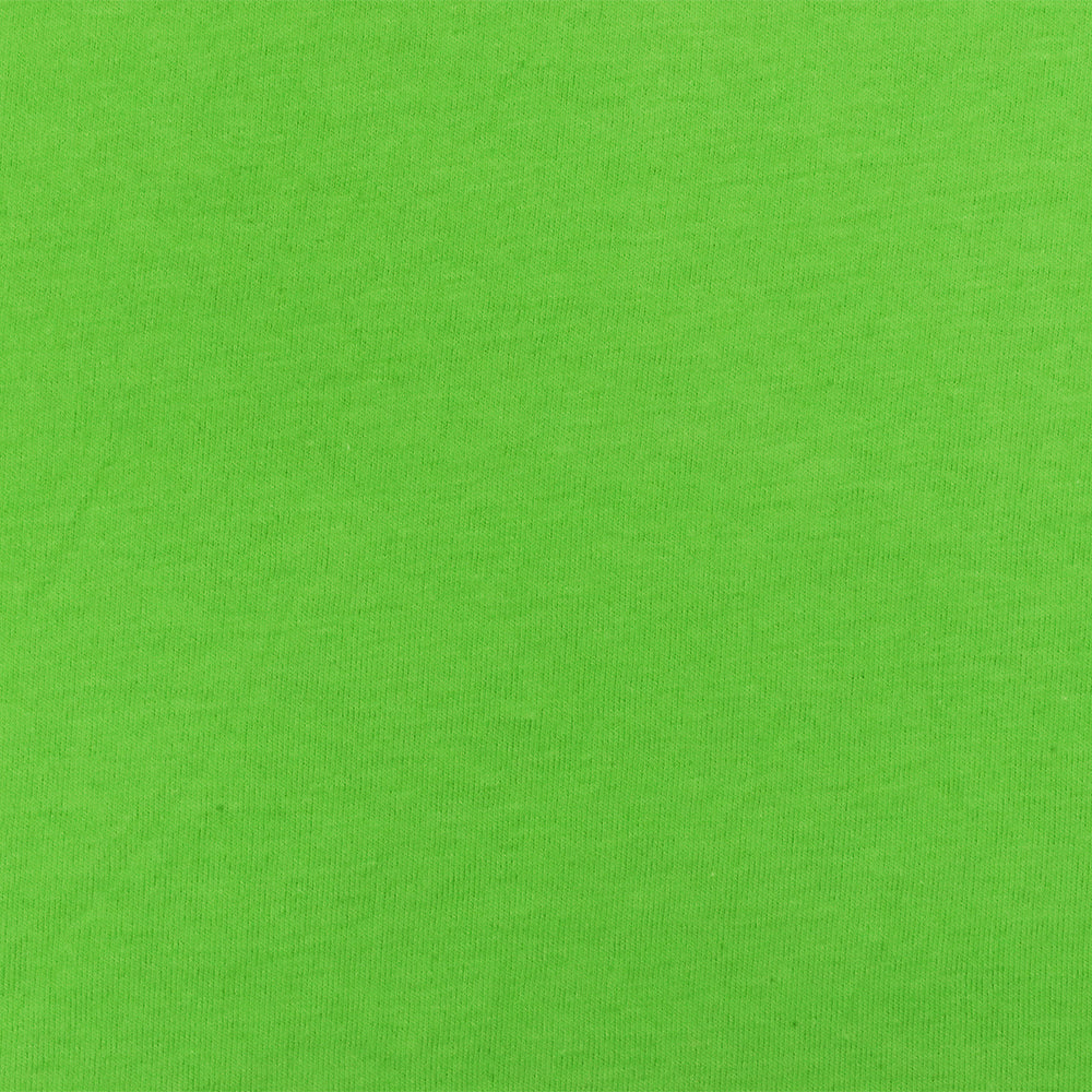 1 Yard Lime Green Solid Stretch Cotton Spandex Jersey Knit Fabric Easy Care and Durability 60" Width