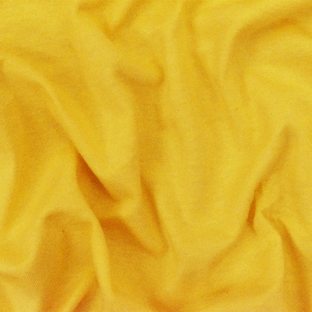 1 Yard Yellow Solid Stretch Cotton Spandex Jersey Knit Fabric, It Combines Softness with Lasting Flexibility for Everyday Wear 60" Width