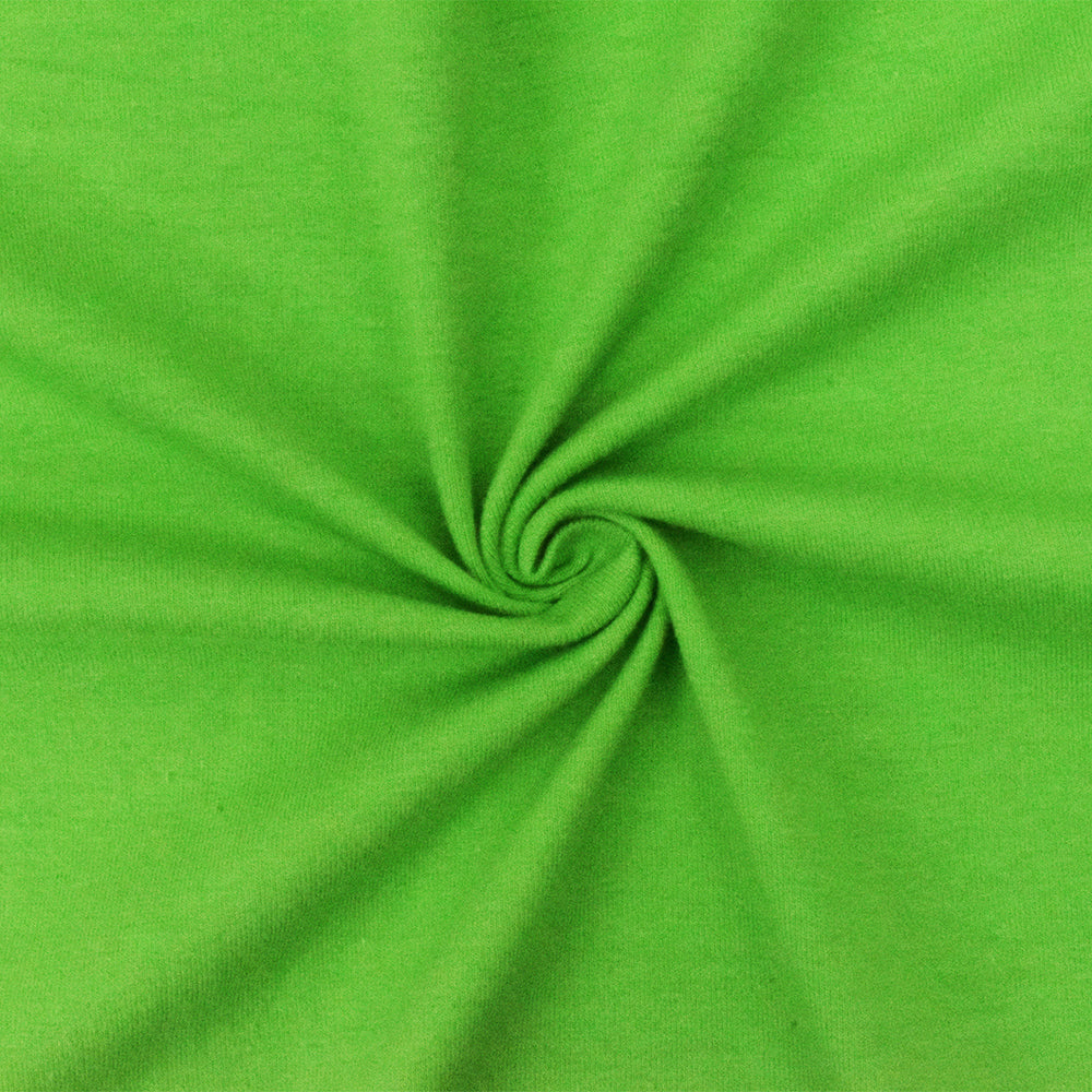 1 Yard Green Solid Stretch Cotton Spandex Jersey Knit Fabric, Creates Fashion And Performance Garments 60" Width