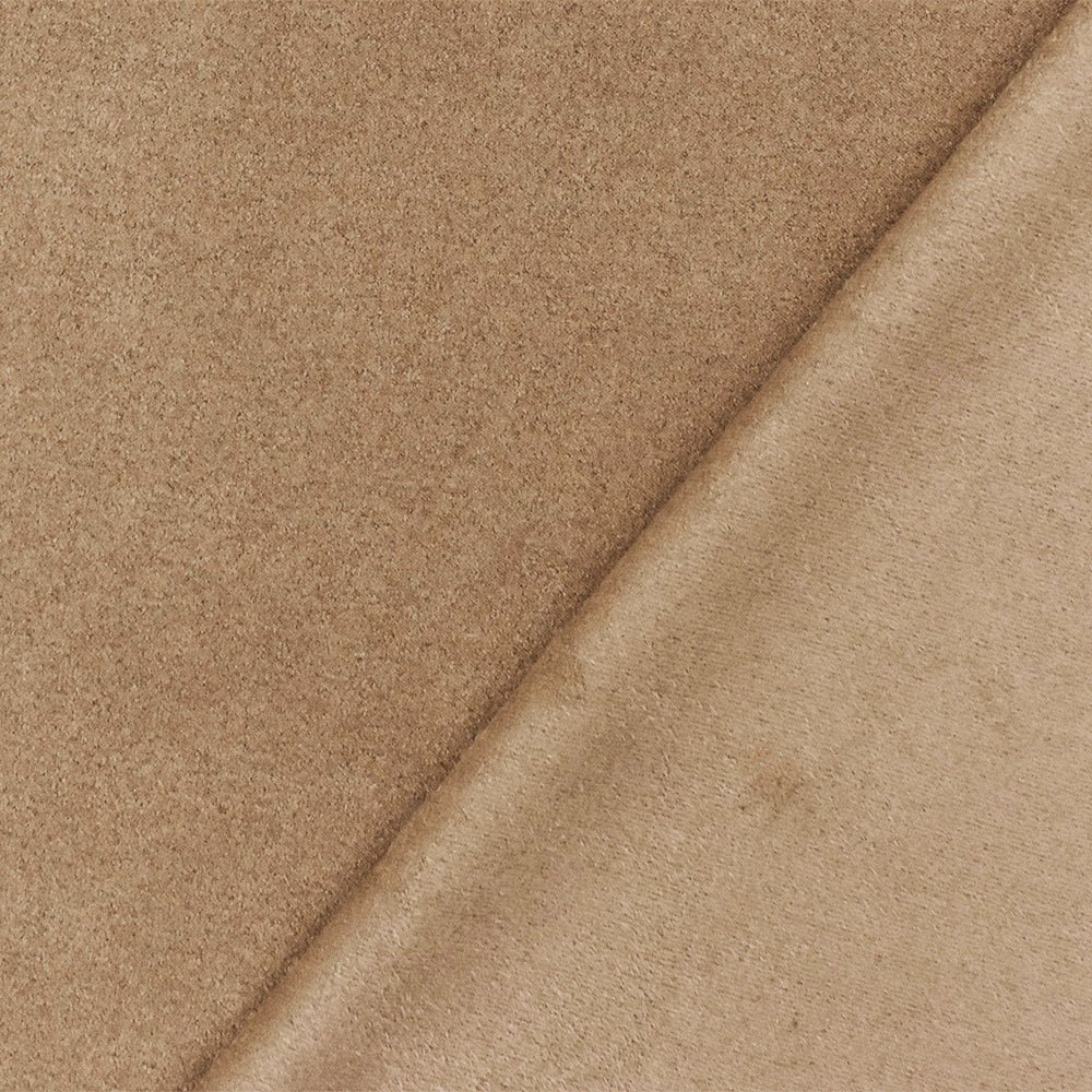 1 Yard Beige Solid Stretch Poly Spandex Micro Suede Knit Fabric, Elegant Clothing Projects 60" Width