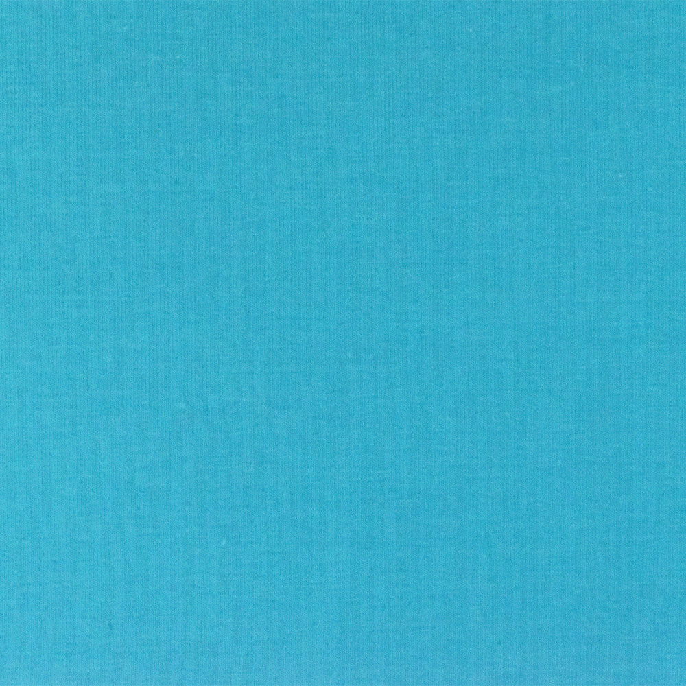 ১ গজ অ্যাকোয়া ব্লু সলিড স্ট্রেচ কটন স্প্যানডেক্স জার্সি নিট ফ্যাব্রিক ৬০" প্রস্থ