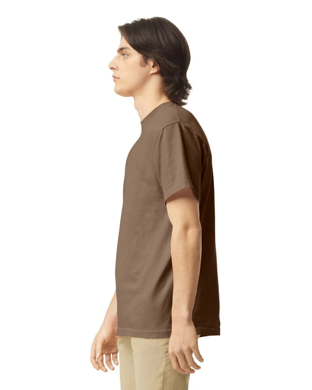 Comfort Colors 1717 Adult Tee Cotton Fabric - Espresso, Garment Dyed, Semi-Fitted (1 Shirt)