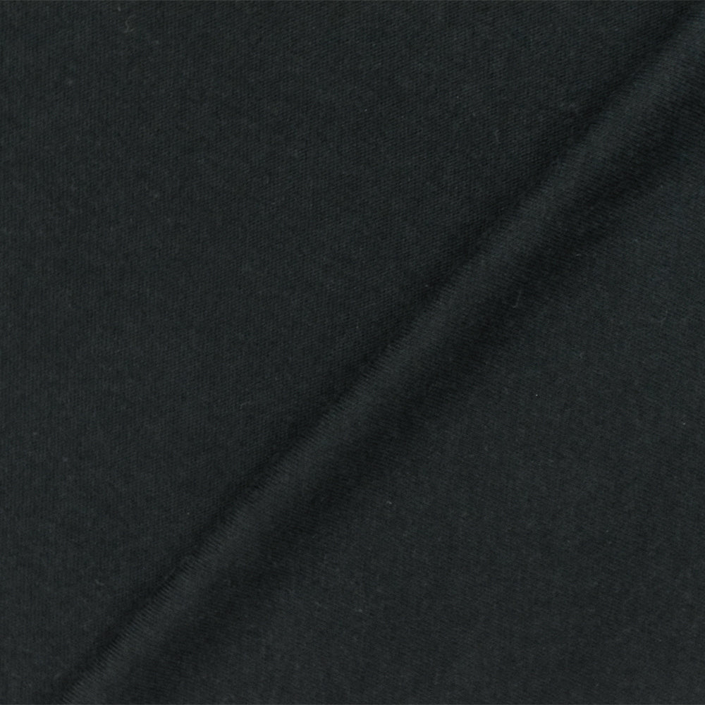 1 Yard Stretchable Black Combed Cotton Jersey Knit Baby Fabric for Comfortable Apparel 54 Inches Width