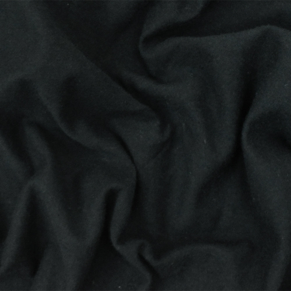 1 Yard Stretchable Black Combed Cotton Jersey Knit Baby Fabric for Comfortable Apparel 54 Inches Width