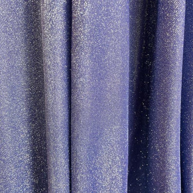 Glitter Lurex Knit Fabric - Baby Blue, Baby Pink, Black, Blush, Burgundy, Fuchsia, Gold, Gold Silver, Hunter Green, Lilac, Red, Royal Blue, Sage, Silver, Turquoise, 60" Width