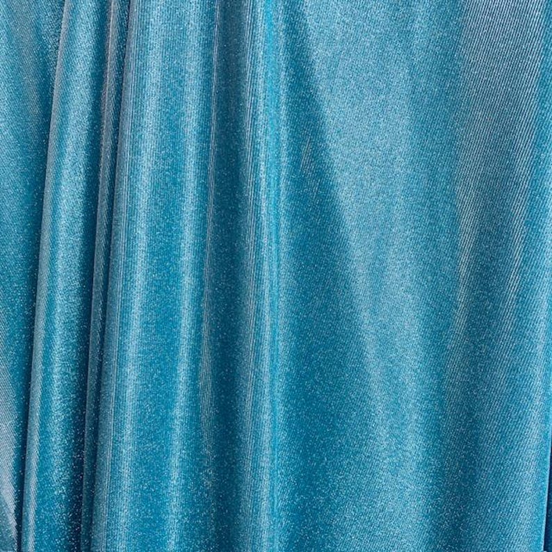 Glitter Lurex Knit Fabric - Baby Blue, Baby Pink, Black, Blush, Burgundy, Fuchsia, Gold, Gold Silver, Hunter Green, Lilac, Red, Royal Blue, Sage, Silver, Turquoise, 60" Width