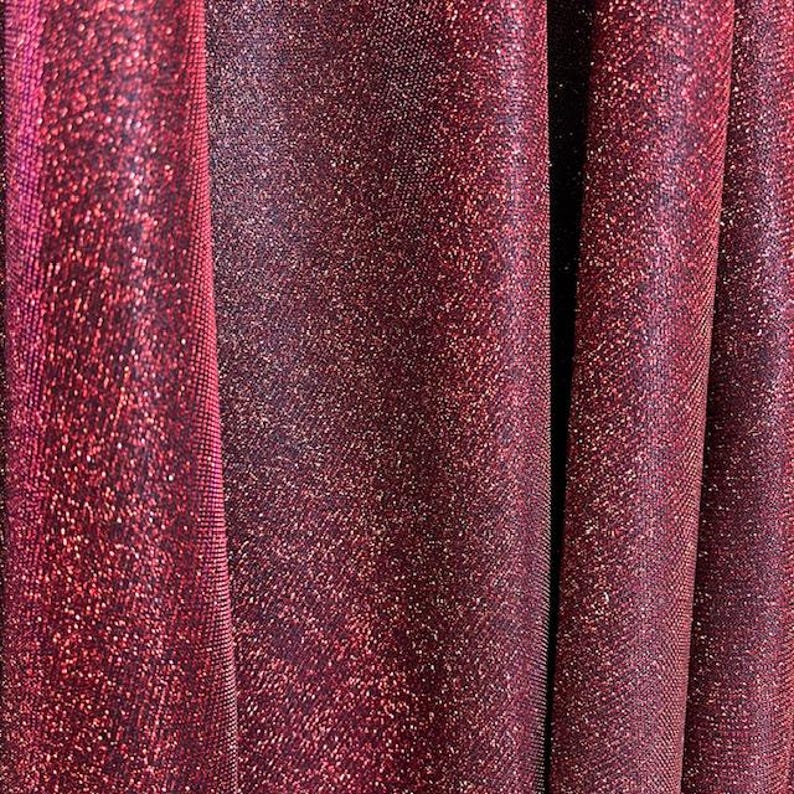 Sparkle Glitter Lurex Knit Fabric - Baby Blue, Glitter, 60" Width
