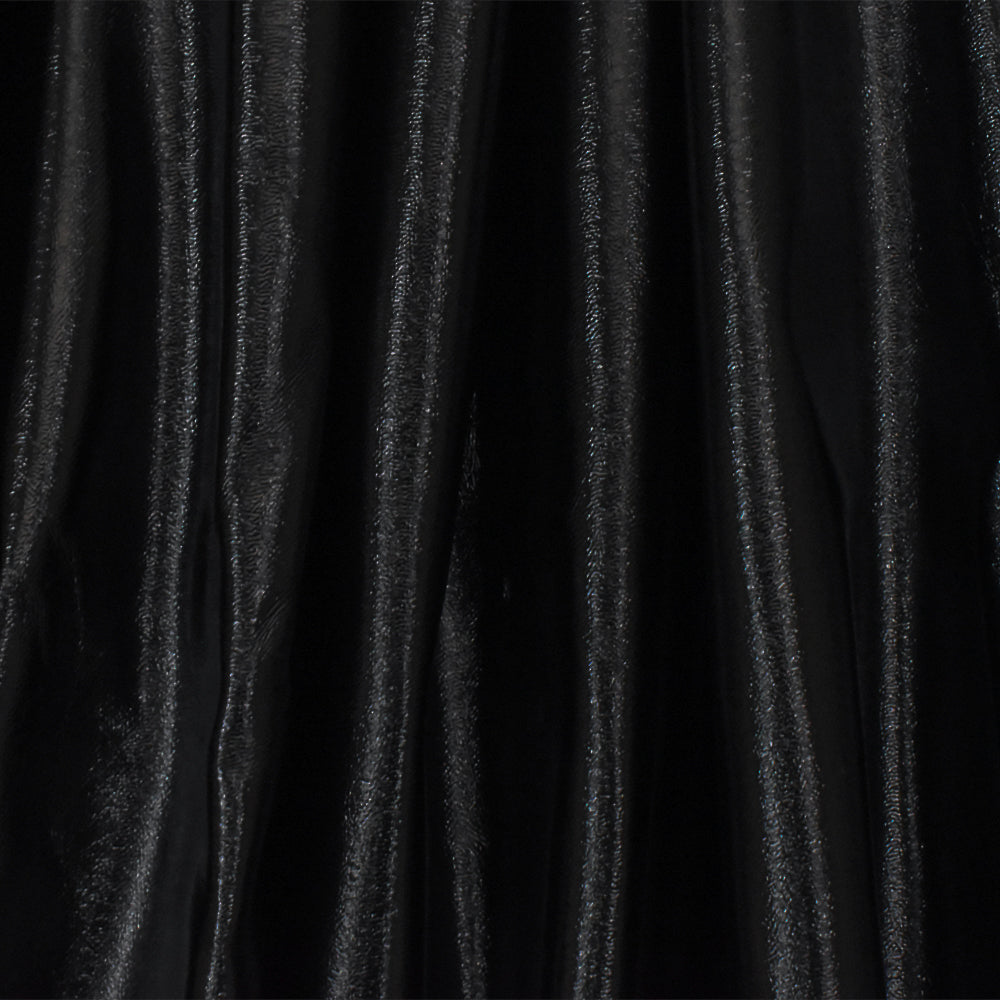 1 Yard Black Faux Leather Bonded Stretch Nylon Spandex Fabric for Dancewear and Performance Apparel 56 Inches Width