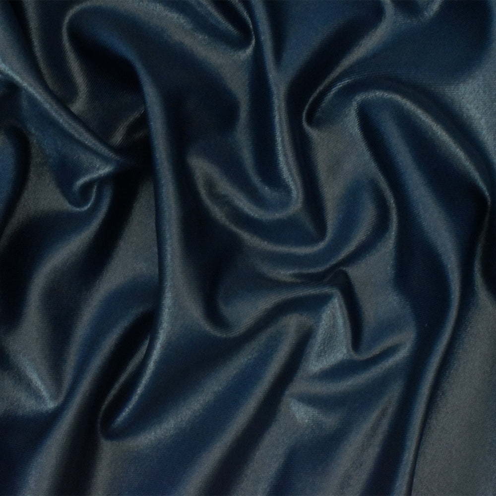 1 Yard Smooth Navy Blue Satin Tricot Knit Fabric for Activewear, Dancewear, and Swim Projects 57 Inches Width