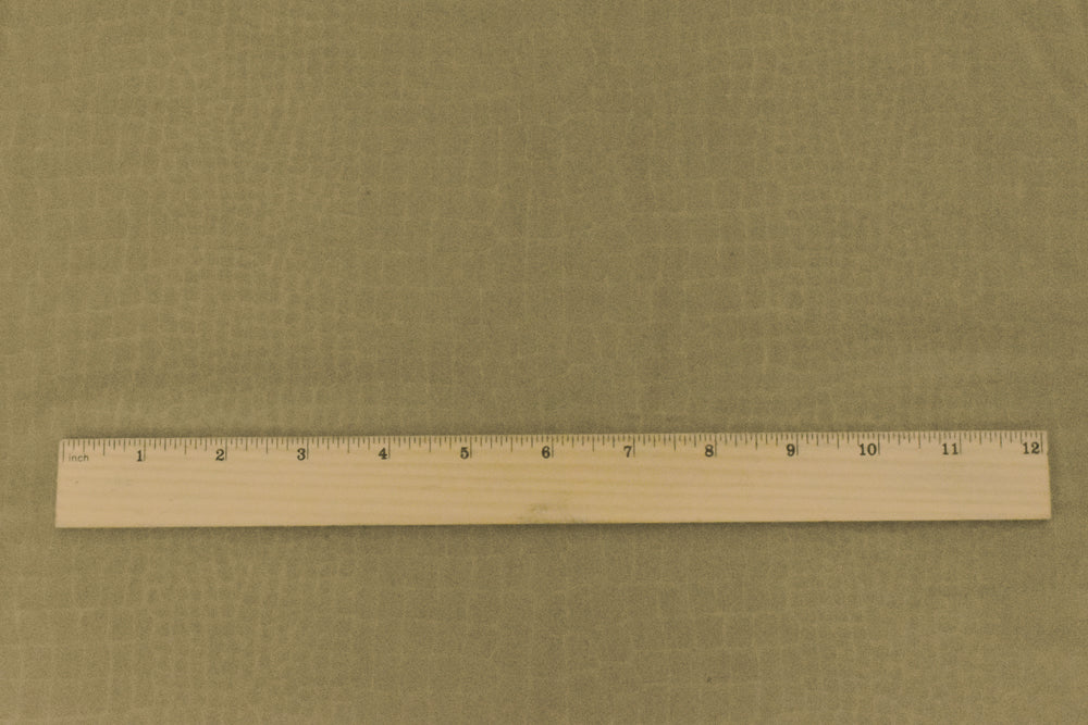 1 Yard Brass Brown Reptile-Patterned Jacquard Double Knit Stretch Fabric for Performance and Fashion 57 Inches Width