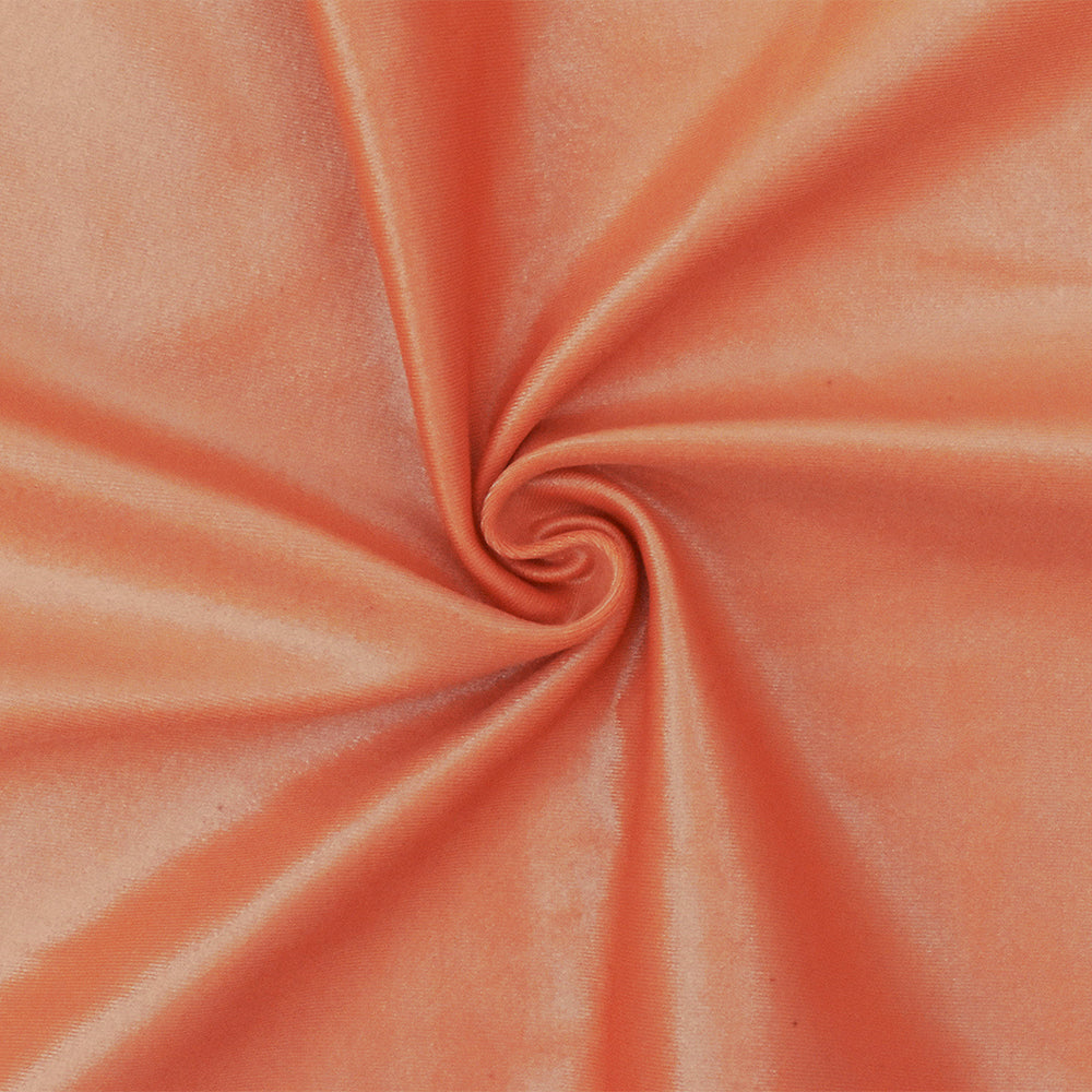 1 Yard Shimmering Pearl Orange Satin Tricot Stretch Fabric Nylon Spandex for Swimwear and Performance Wear 58" Width