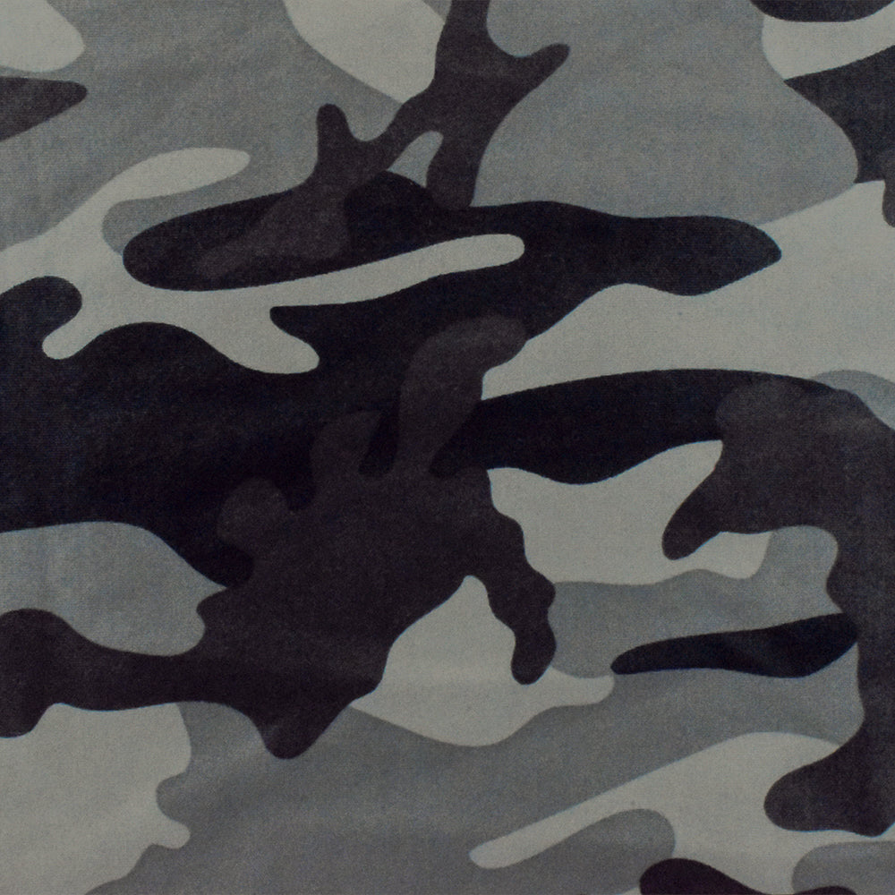 1 Yard Gray, Black, and Mauve Camo Tricot Stretch Fabric Nylon Spandex Blend for Swimwear and Activewear, 56" Width