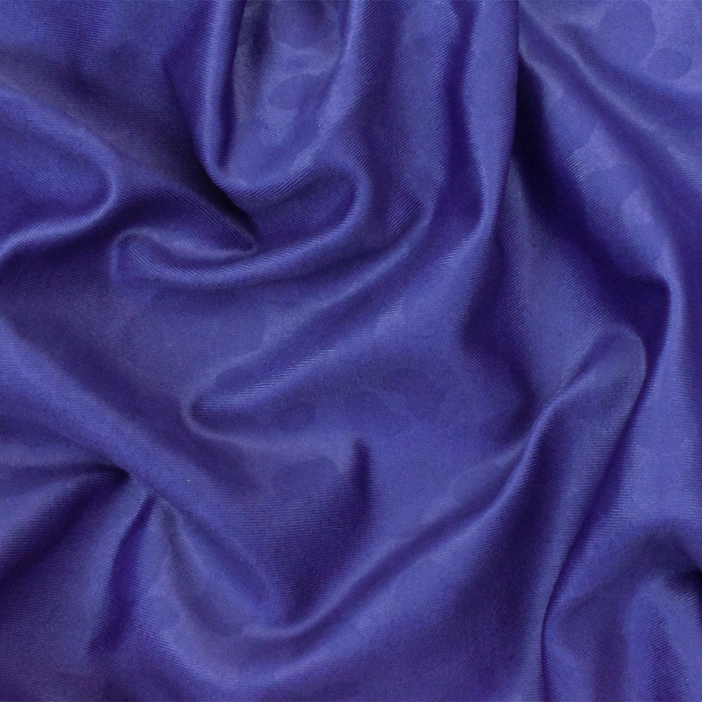 1 Yard Cobalt Blue Leopard Satin Tricot Stretch Fabric for Swimwear and Activewear 58 Inches Width